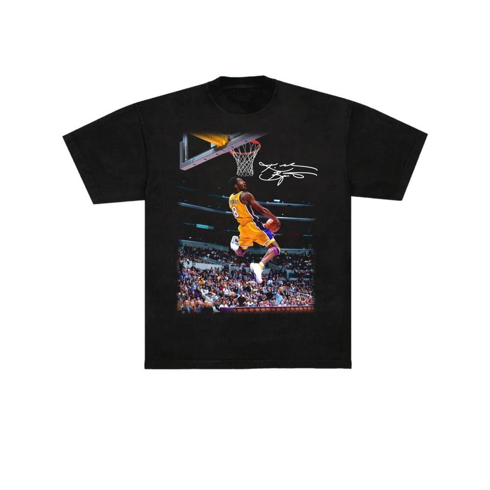 Kobe Bryant Slam Dunk Premium Tee Black Sizes SX